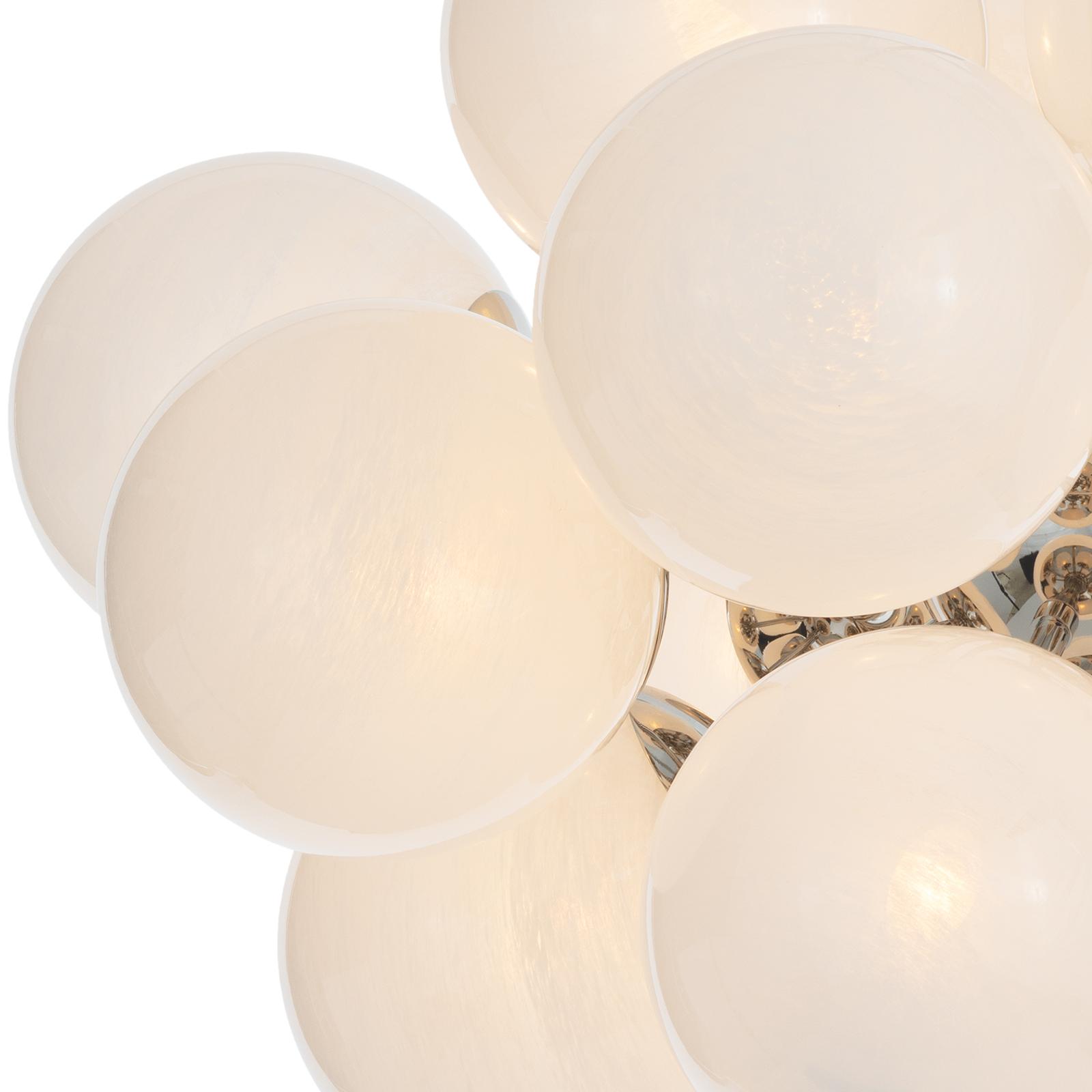 Shine Chandelier (Polished Nickel with Swirl Glass) | Regina